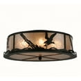 thumbnail image 2 of Meyda Tiffany 113623 22" W Strike Of The Eagle Flush Mount Ceiling Fixture - Silver, 2 of 5