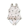 thumbnail image 2 of LYMAYTER Baby Girl One Piece Swimsuit Crossback Backless Bathing Suit Ruffled Sleeveless Swimwear 6M-8Y, 2 of 7