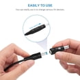 thumbnail image 6 of LujingZ 5V Universal USB to DC Power Cable 5Ft with 13 Adapter Plugs, Compatible with Webcam Router Bluetooth Speaker Scanner DVR Hard Disk Box USB Hub LED Fan, Max 3A, Anti-Tangle, Black, 6 of 7