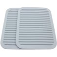 thumbnail image 1 of Juego de almohadillas de aislamiento de silicona rectangulares de dos piezas (gris claro) Ormromra HMHZ086-5, 1 of 2