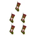 thumbnail image 1 of Calcetín de Navidad Inteprter decoración sin rostro rojo 5Conjunto, 1 of 6