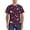 Space Dinosaur2, variant on Space Rocket Print Men's Dry Fit Mesh Athletic Shirts Moisture Wicking Tennis T-Shirt Tops