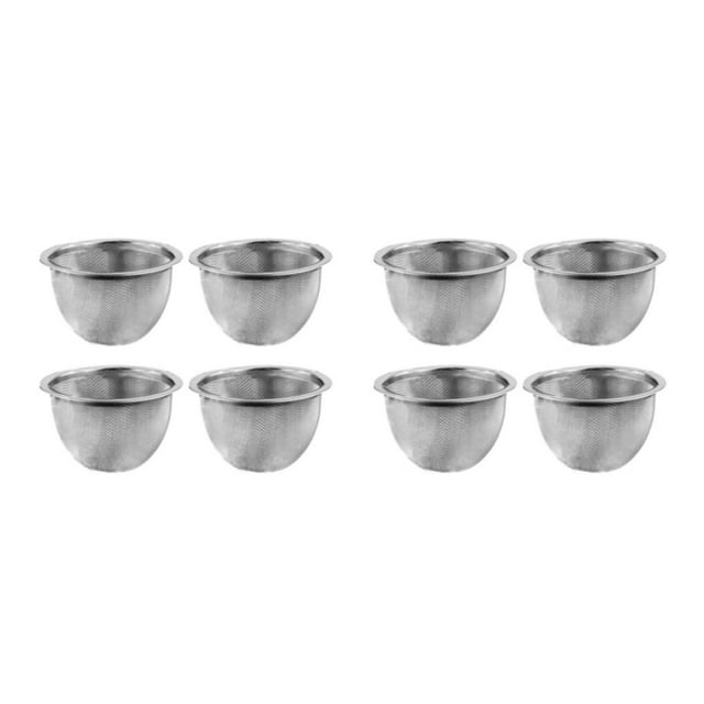 mmirethe 4pcs/set Stainless Steel Tea Infuser Strainer For Essential Tea Drinking Stainless Steel Tea Strainer Widely Used 8.2 *5.5cm 2Set