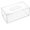 White, variant on piaybook Storage Organizer Box Storage Cover Box Facial Napkin Tissue Transparent Rectangular Box-Tissue Rack Acrylic Housekeeping & Organizers for Daily Use,White