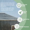 thumbnail image 5 of Outvue 10x10FT Outdoor Steel Storage Shed with Lockable Doors, Metal Patio Garden Tool Storage, 5 of 7