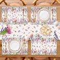 thumbnail image 3 of He is Risen Table Runner Easter Egg Christian Cross Lily Flowers Spring Jesus Ressurrection Holiday Party Home Kitchen Dining Room Decoration (13" x 72"), 3 of 6