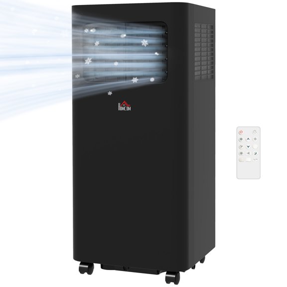 Homiyad 8000 BTU Mobile Air Conditioner, 345 Sq. Ft., AC Unit with Dehumidifier, Sleep, 24H Timer On/Off, Window Kit, Black