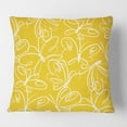 thumbnail image 2 of Designart Butterflies hand drawn color pattern' Mid-Century Modern Throw Pillow - 16x16, 2 of 2