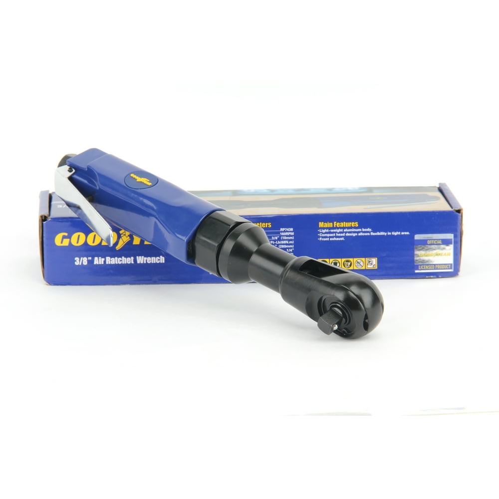 GOODYEAR 3/8" 50 FtLb Torque Air Ratchet Wrench (RP7438) Compressor