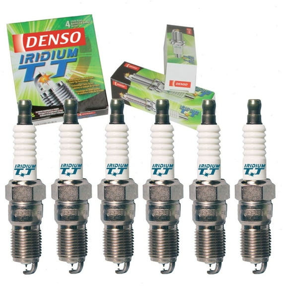 6 pc DENSO Iridium TT Spark Plugs compatible with Chevrolet Silverado 1500 4.3L V6 1999-2013