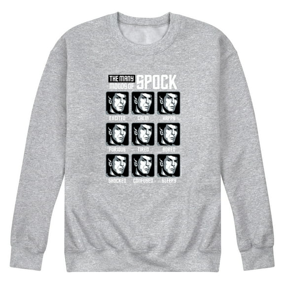 Star Trek - Spock Moods - Men's Crew Fleece
