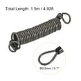 thumbnail image 2 of Unique Bargains Security Steel Cable 2.5mm x 1.5m/4.92ft Coated Spring Luggage Lock Wire Rope with Double Loop Black, 2 of 5