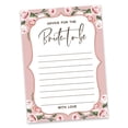 thumbnail image 2 of Inkdotpot Bridal Shower Games Advice For The Bride Set Of 50FloralMad Libs Game ActivityCards, 2 of 7
