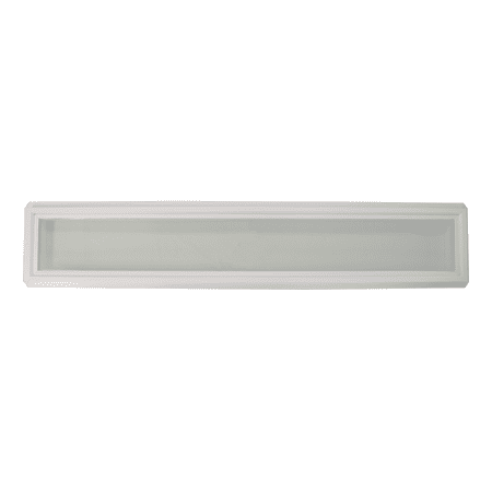 Shed Windows and More Transom Window 12" x 72" Double Pane Tempered Low-E Clear Glass PVC Frame