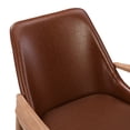 thumbnail image 3 of PU Leather Aesthetic & Solid Wood Quality / Chair for Home Décor, 3 of 6