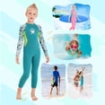 thumbnail image 4 of Traje de buceo de manga larga para niños niñas y niños mantiene la protección UV caliente para deportes acuáticos JShteea El nuevo, 4 of 9