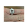 thumbnail image 4 of 1ct Cushion Halo Engagement Ring Setting 14K White Gold Semi Mounting, 4 of 4