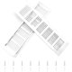 thumbnail image 1 of 2 piezas de rejillas de ventilación de aluminio - ancho 80 mm-300 mm (observaciones con tornillos al realizar el pedido), 1 of 5