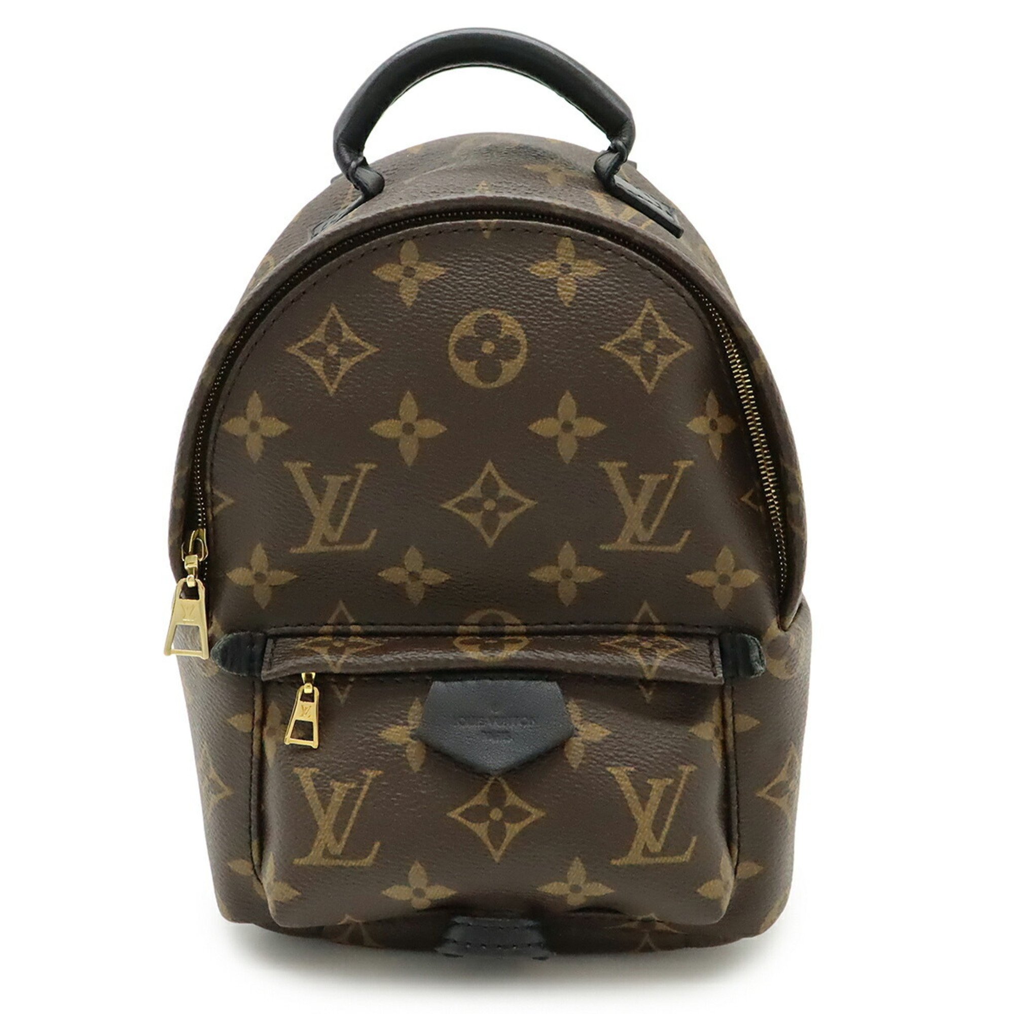 LOUIS VUITTON Palm Springs Monogram Jungle Dot Leather Backpack/Daypack, Brown, LOUIS VUITTON Palm Springs PM Monogram Jungle Dots Backpack  main image 2
