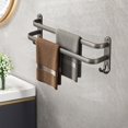 thumbnail image 4 of Btomtd Bath Towel Set,Towels for Bathroom,Gray Towel Rack Without Punching Storage Rack For Storage Bathroom Hanging Rack Wall Mounted Bathroom Towel Hanging Rod Pole Hook-in-1, 4 of 6