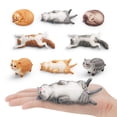 thumbnail image 2 of Juego de figuras de gatos, colección realista de figuras de gatos de PVC, 8 piezas, 2 of 3