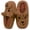 Brown, variant on Women's Slippers with Fluffy Plush Lining Warm Indoor Outdoor House Shoes Slippers for Woman Cozy Foam Slippers Collar, Brown