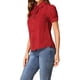 thumbnail image 4 of INSPIRAR CHIC Blusa de Chifón con Cuello Peter Pan y Lazo, Estampado Retro, Manga Corta, S Puntos Rojos, 4 of 8