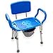thumbnail image 2 of Platinum Health Samson Deluxe Chaise de Douche/bain/commode 3-en-1, Capacité de 600lb, Rembourrée avec Découpe et Insert. Robuste avec Hauteur Réglable et Siège TG, 2 of 4