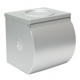 thumbnail image 5 of Soporte de papel higiénico impermeable para baño de aluminio montado en la pared, caja de papel con cenicero, soporte de papel para restaurante de hotel Feliz Sencillez, 5 of 5