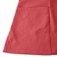 thumbnail image 5 of TEAJOPSUU Womens Scrubs Set Criss Cross V-Neck Short Sleeve Top4-Pocket Straight Leg Jogger Pants Side Split Scrubs Medical Uniform B-Watermelon Red, 5 of 8