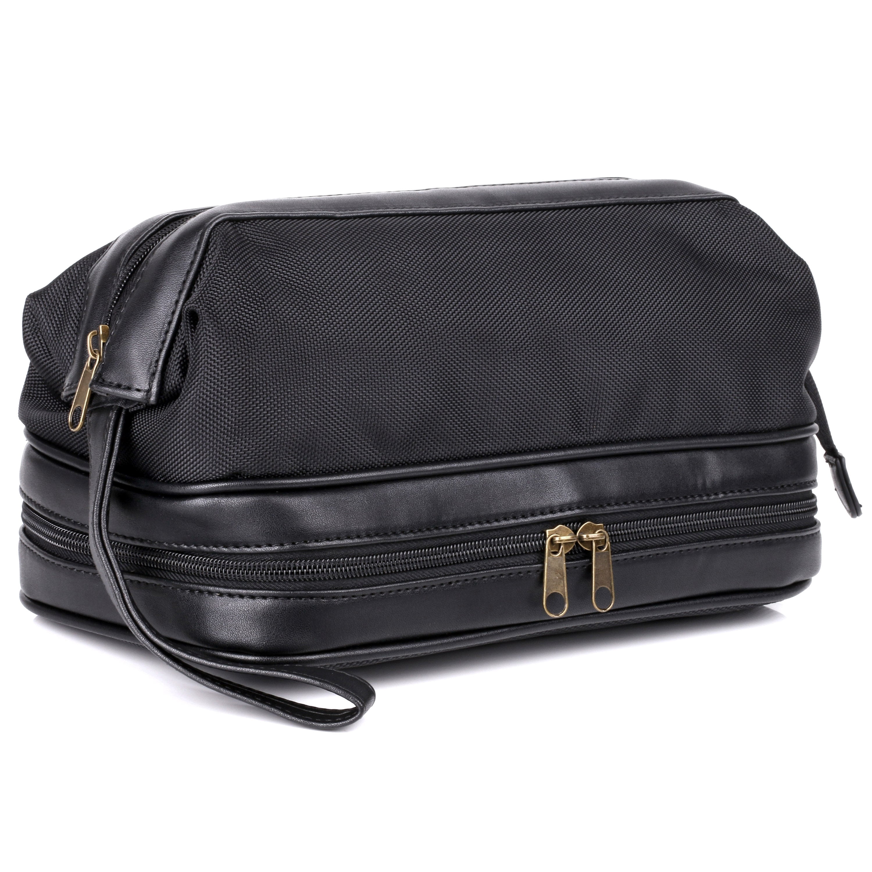 Dopp Men's Super Travel Kit with Bonus Items Nylon, Black
