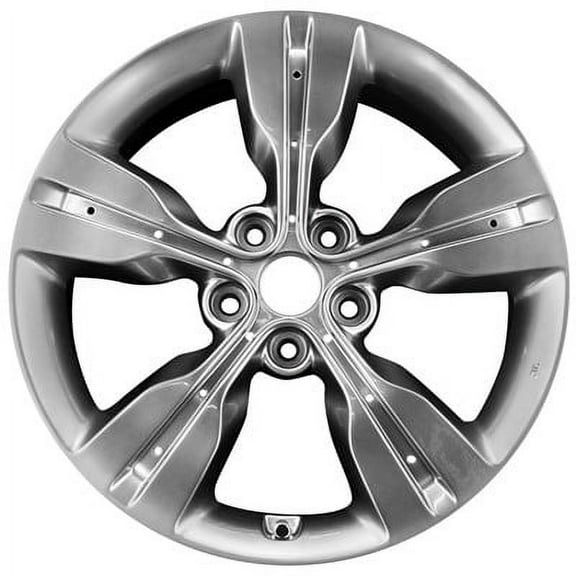 KAI 18 X 7.5 Reconditioned OEM Aluminum Alloy Wheel, Medium Smoked Hypersilver, Fits 2012-2015 Hyundai Veloster