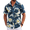 Black - White Leaf, variant on Mens Casual Button Down Shirts Beach Vacation Shirts Shirts Short Sleeve Aloha Shirts
