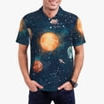 thumbnail image 1 of Bingfone Solar System And Planets for Men's Button-down POLO Shirts, Quick-drying Shirts and T-shirts for Summer, Suitable for Vacation and Business-X-Large, 1 of 6