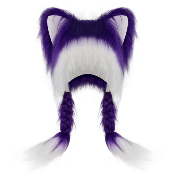 CYSFASHION Trapper Hat for Women Winter Fashion Accessories Fleece Fuzzy Wool Ear Muffs Women's Hats & Caps Purple