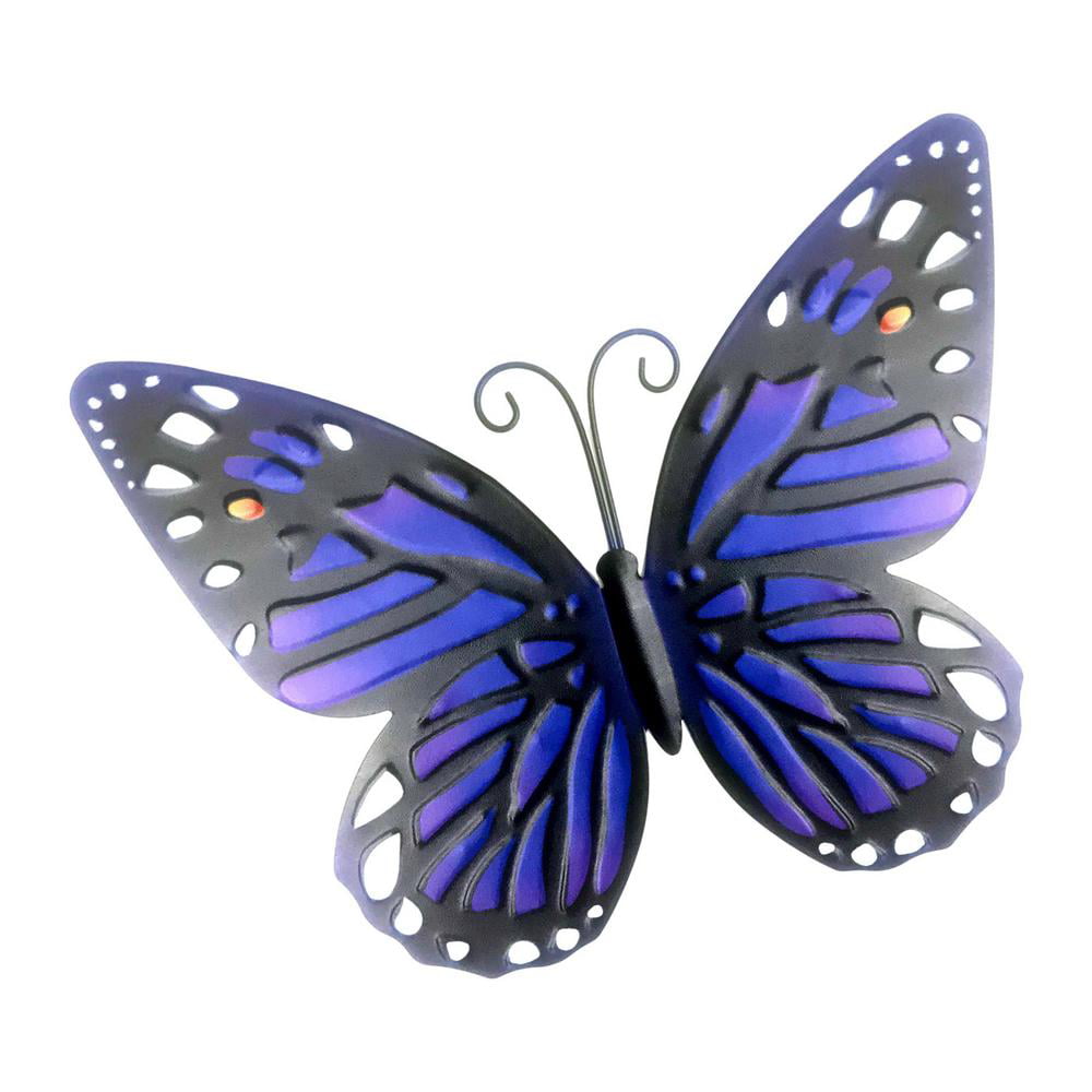 Details about   Metal Hanging Butterfly Blue Purple 