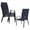 Navy Blue, variant on FUNDAZE Outdoor Dining Chairs Set of 4, Patio Dining Chair Stackable Armrest Patio Chairs Space Saving for Garden Backyard Deck, Navy Blue