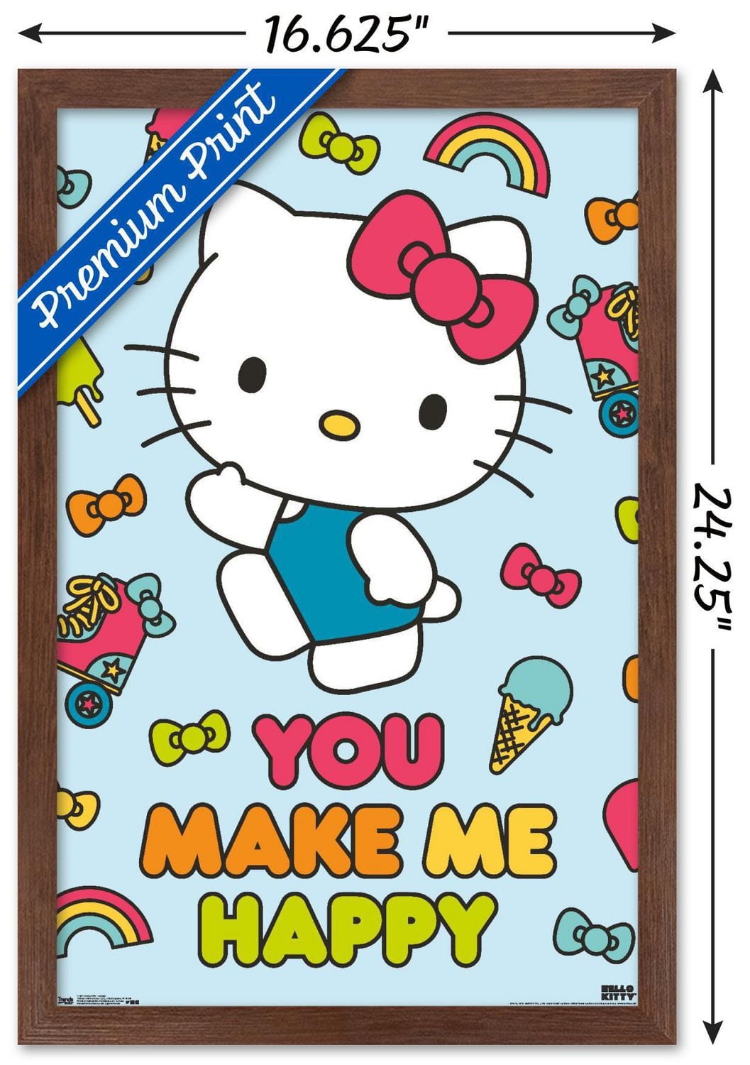Hello Kitty - Happy Wall Poster