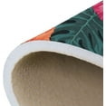thumbnail image 7 of SKYSONIC 36x24in Tropical Colorful Hibiscus Area Rug, Summer Palm Leaves Non-Slip Floor Carpet for Indoor Living Dining Room Bedroom, 7 of 7