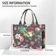 thumbnail image 3 of Large Capacity Tote Bag,Pioneer Flower Floral Print Pattern Handbag Fashion Luxury Tote Bag,15.7"x13"x 5.1" Inches,Laptop Compatible, 3 of 6