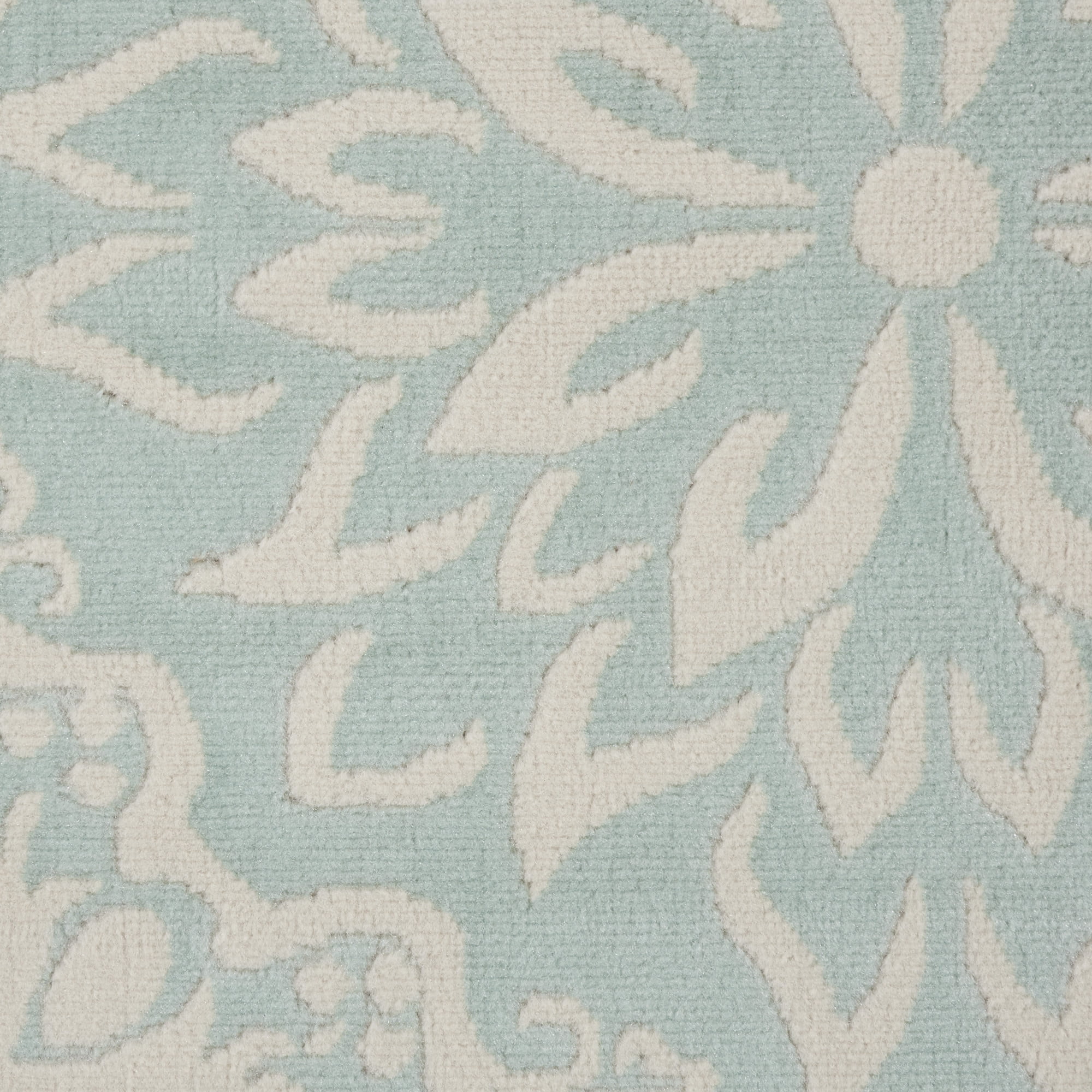 Nourison Bliss Modern Floral Ivory/Green 7'10" x 9'10" Area Rug, (8' x 10')