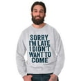 thumbnail image 5 of I Didn't Want to Come Introvert Funny Sweatshirt for Men or Women Brisco Brands 2X, 5 of 6