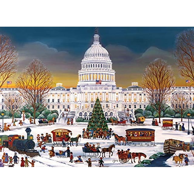 EuroGraphics Christmas at The Capitol de Carol Dyer, 300 piezas Eurographics EuroGraphics