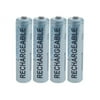 Lenmar(R) PRO410B 1,000mAh AAA NiMH Rechargeable Batteries, 4 pk