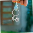 thumbnail image 2 of 3pcs Sun Moon Keychain Key Rings Moon Pendant Keychain Couple Keychain Purse Bag Keys Decor Car Keychain Bag Hanging Decor Unique Key Ring Decor Keyholders Zinc Alloy Silver, 2 of 4