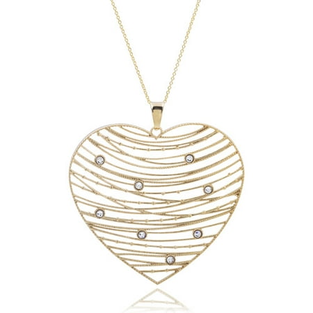 Brinley Co. Women's Sterling Silver Heart Necklace