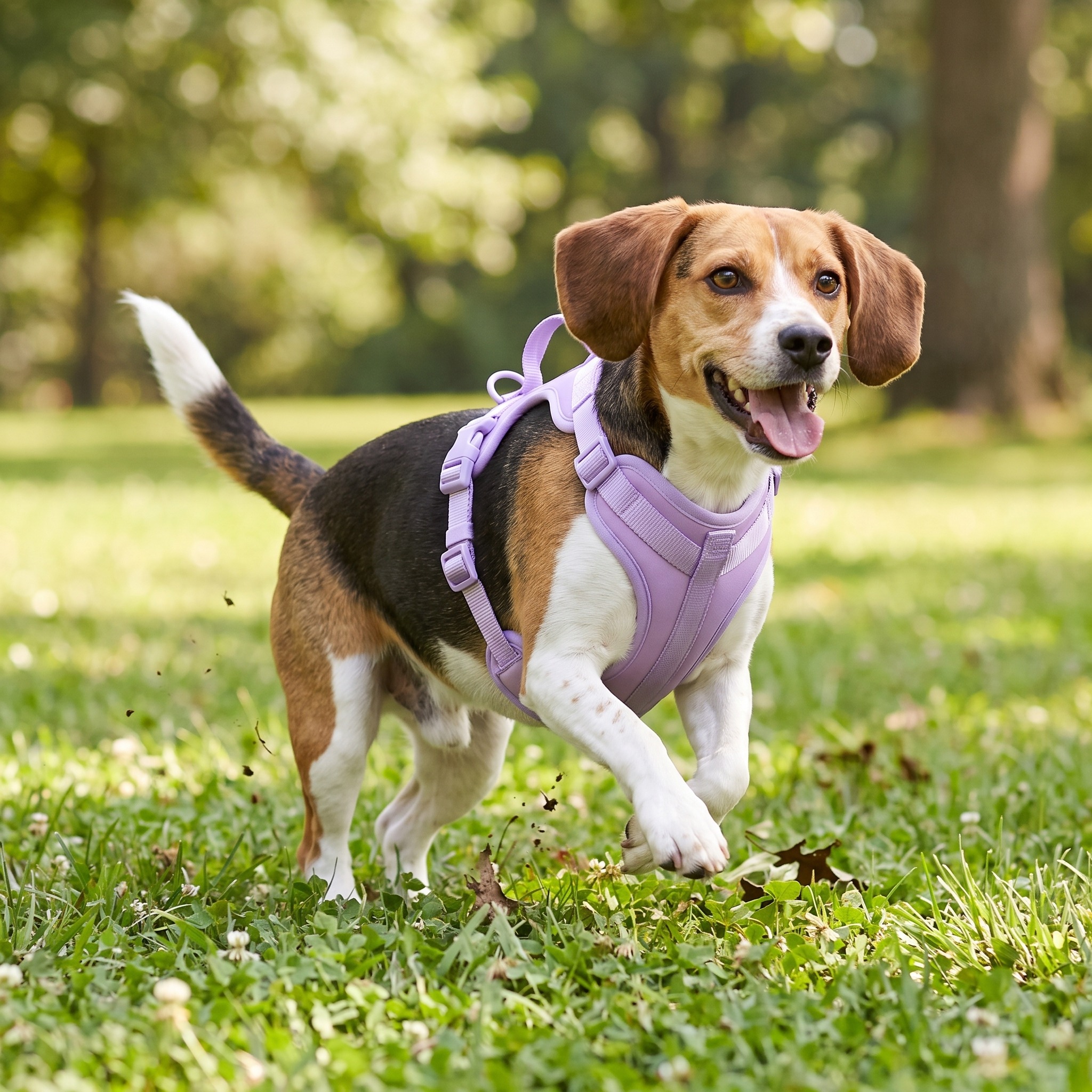 Vibrant Life Neoprene Comfort Control Dog Harness, Lavender, Medium photo 4