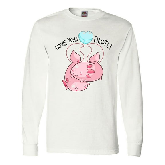 Inktastic Love You Alotl Cute Axolotl Valentines Long Sleeve T-Shirt