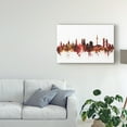 thumbnail image 3 of Trademark Fine Art 'Munich Germany Skyline Red' Canvas Art by Michael Tompsett, 3 of 4