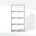 thumbnail image 4 of Furinno Cubic Open Back Multipurpose Clothing & Closet Storage Organizer Shelf, 8-Cube, Light Grey, 4 of 6